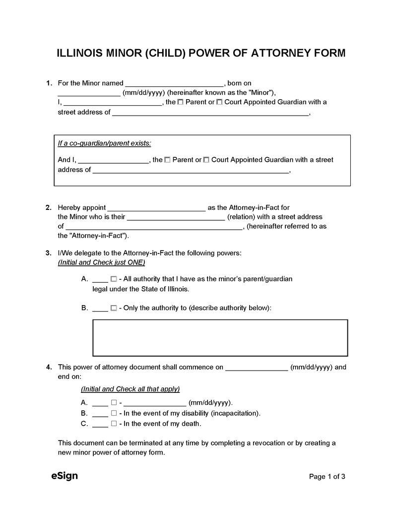 Vehicle Power of Attorney in the USA